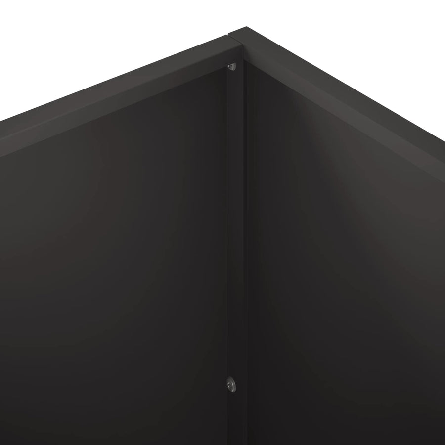Plantenbak Zwart 50 x 50 x 75 cm Koudgewalst staal