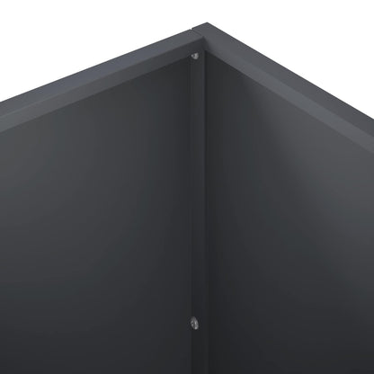 Plantenbak 2 st Antraciet 50 x 50 x 75 cm Koudgewalst staal