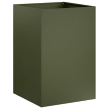 Plantenbak Olijfgroen 50 x 50 x 75 cm Koudgewalst staal