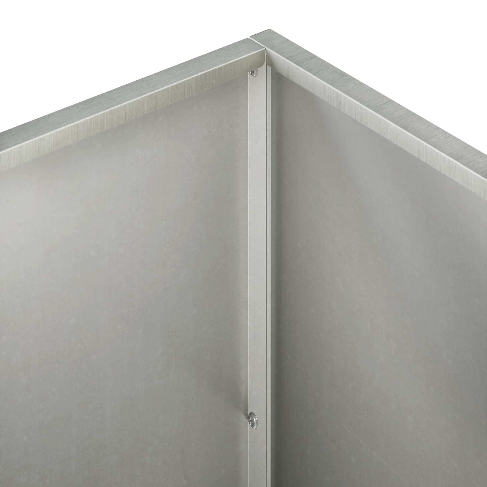 Plantenbak zilver 50 x 50 x 75 cm Roestvrij staal