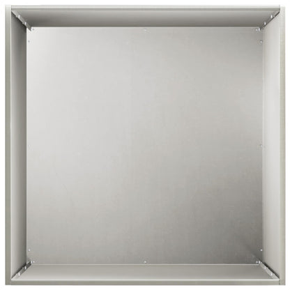 Plantenbak zilver 50 x 50 x 75 cm Roestvrij staal