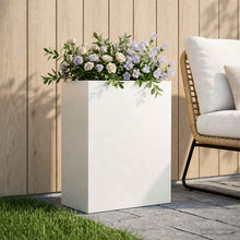 Plantenbak Wit 40 x 20 x 40 cm Koudgewalst staal