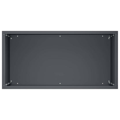 Plantenbak 2 st Antraciet 40 x 20 x 40 cm Koudgewalst staal