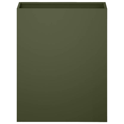 Plantenbak Olijfgroen 40 x 20 x 40 cm Koudgewalst staal