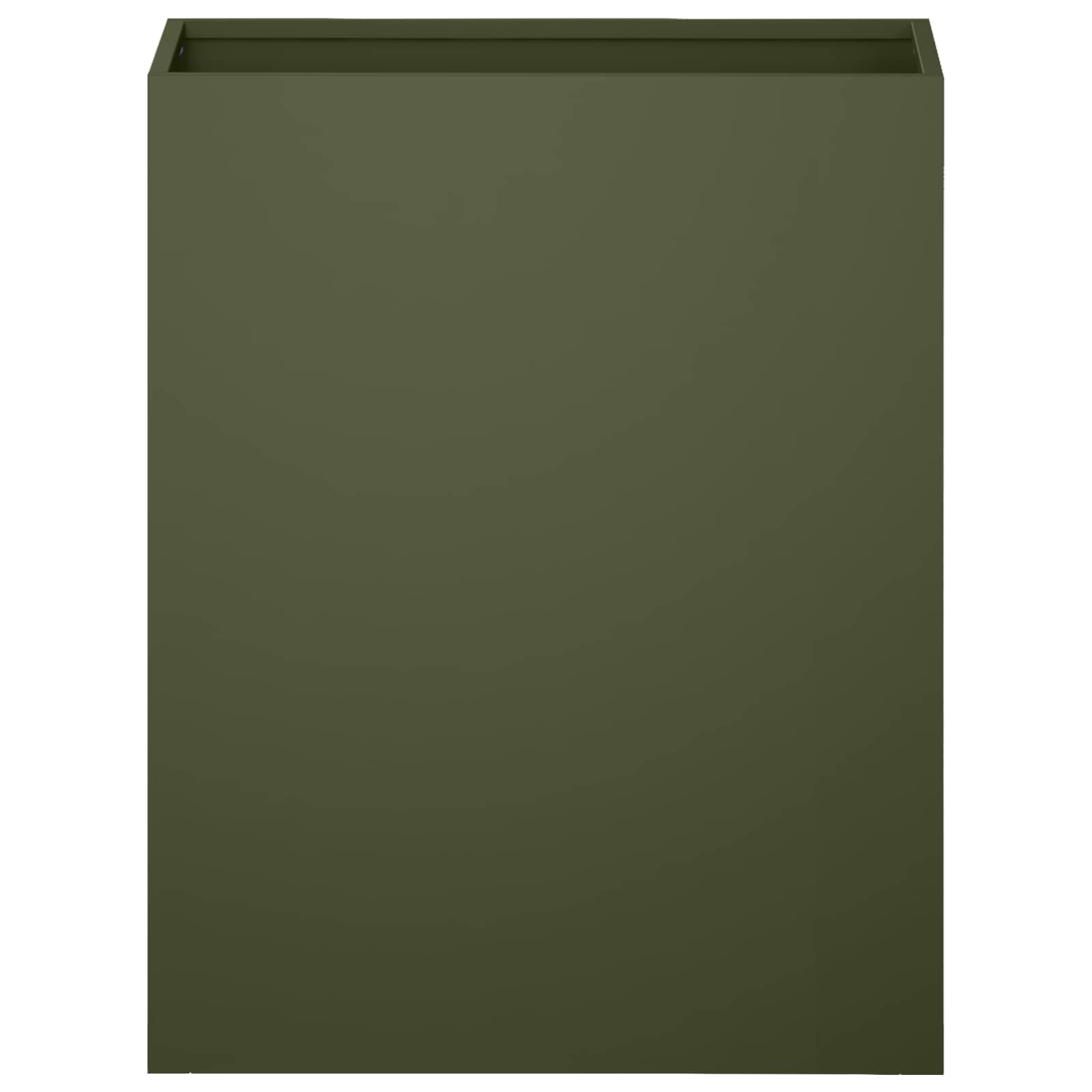Plantenbak 2 st Olijfgroen 40 x 20 x 40 cm Koudgewalst staal
