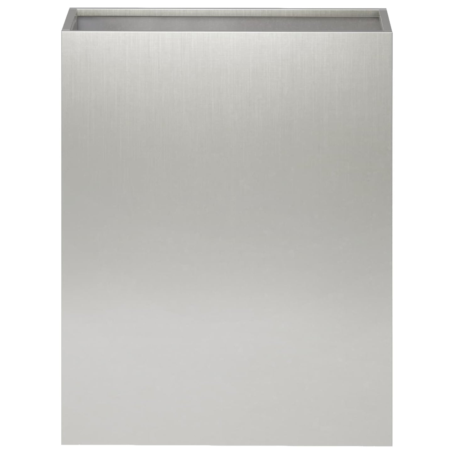 Plantenbak 2 st zilver 40 x 20 x 40 cm Roestvrij staal