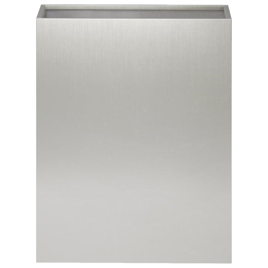 Plantenbak 2 st zilver 40 x 20 x 40 cm Roestvrij staal