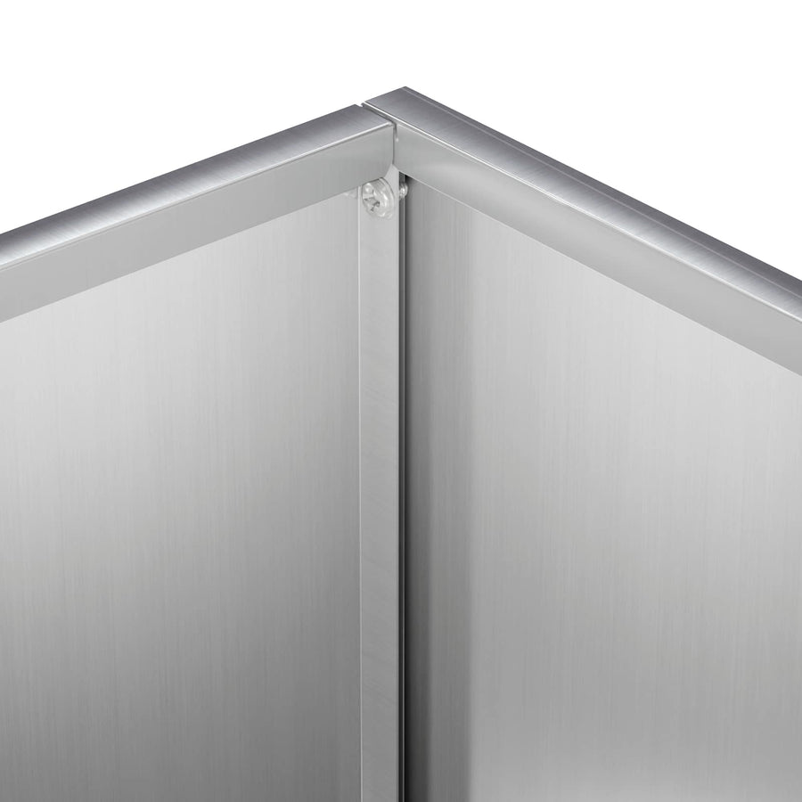 Plantenbak zilver 40 x 20 x 40 cm Gegalvaniseerd staal