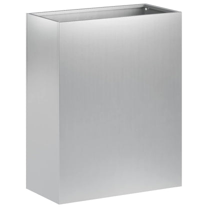 Plantenbak 2 st zilver 40 x 20 x 40 cm Gegalvaniseerd staal