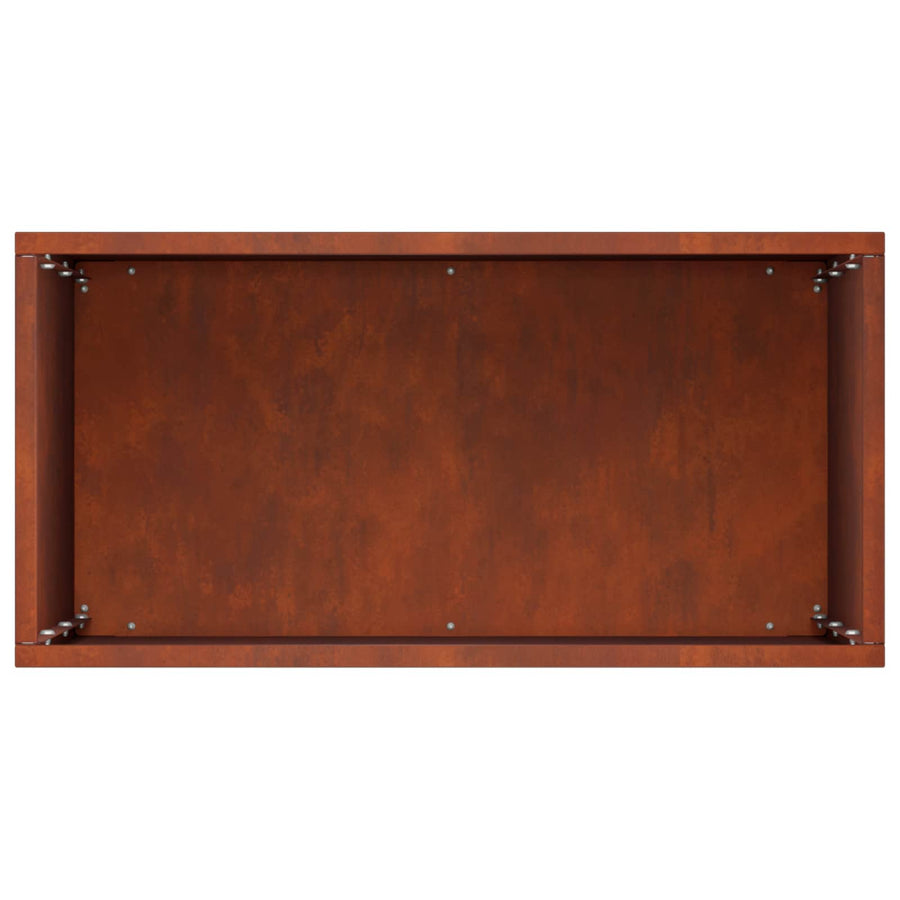 Plantenbak Roestkleurig 40 x 20 x 40 cm weervast staal