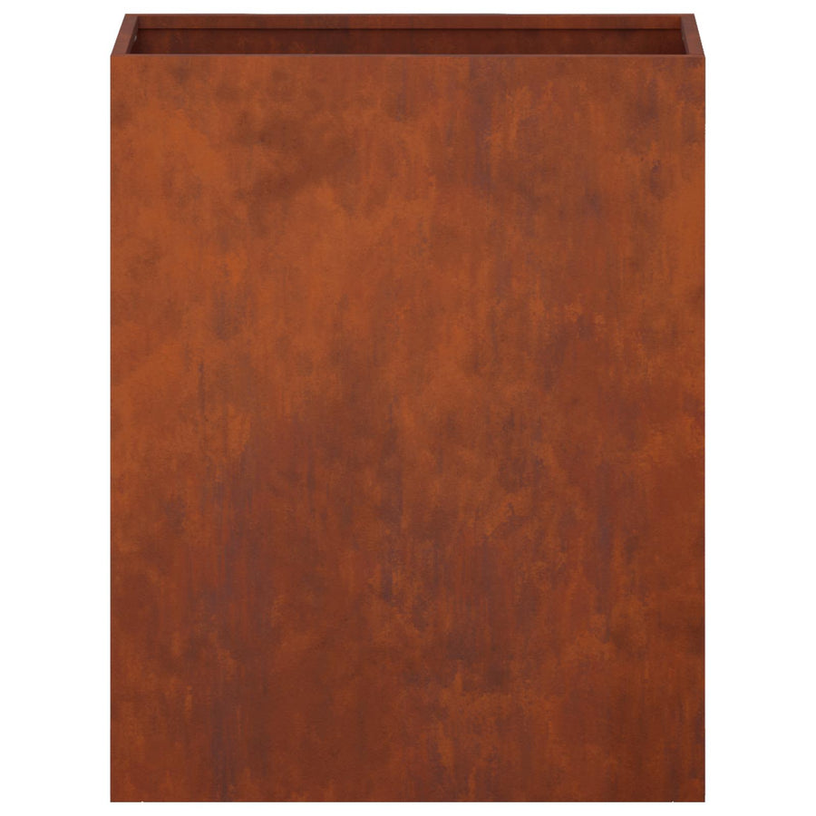 Plantenbak 2 st Roestkleurig 40 x 20 x 40 cm weervast staal