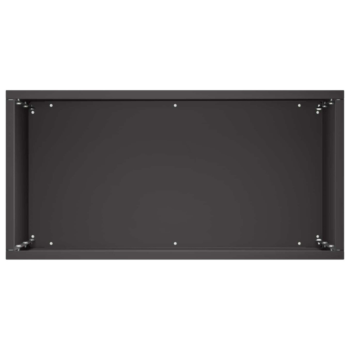 Plantenbak 2 st Zwart 40 x 20 x 50 cm Koudgewalst staal