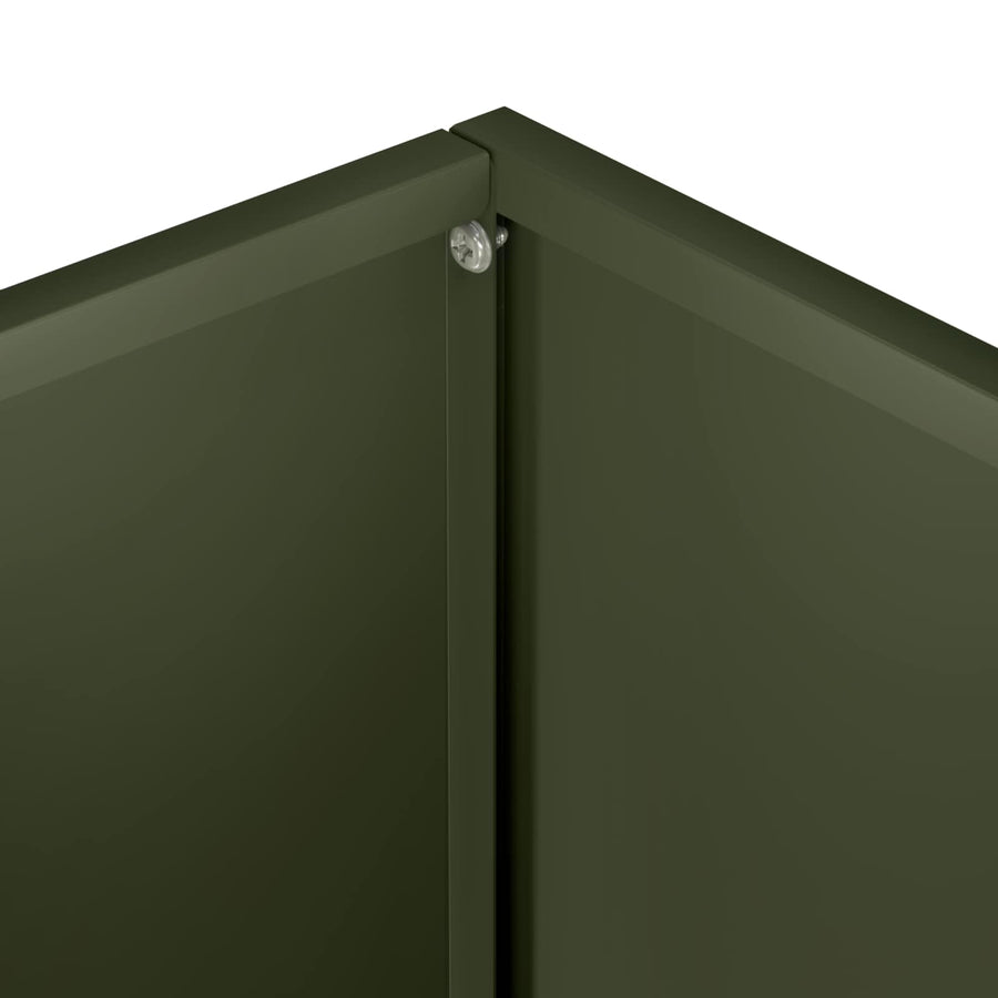 Plantenbak Olijfgroen 40 x 20 x 50 cm Koudgewalst staal