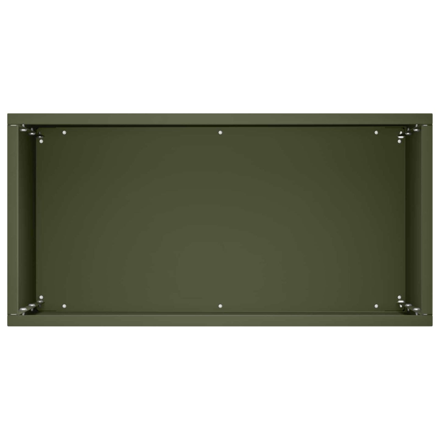 Plantenbak Olijfgroen 40 x 20 x 50 cm Koudgewalst staal
