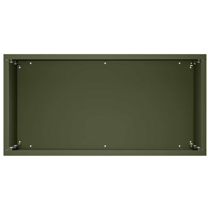 Plantenbak Olijfgroen 40 x 20 x 50 cm Koudgewalst staal