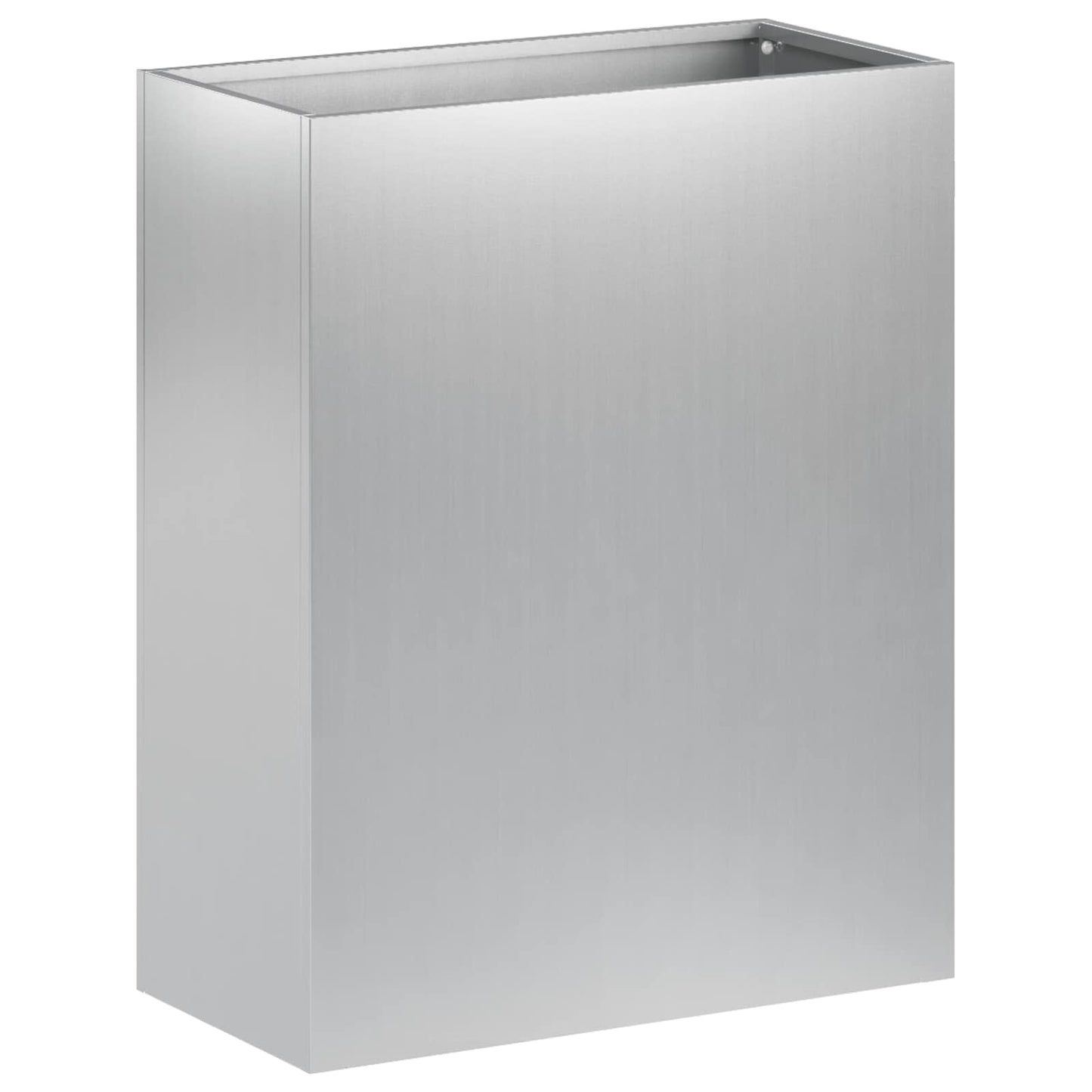 Plantenbak 2 st zilver 40 x 20 x 50 cm Gegalvaniseerd staal