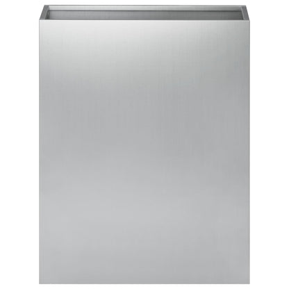 Plantenbak 2 st zilver 40 x 20 x 50 cm Gegalvaniseerd staal