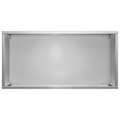 Plantenbak 2 st zilver 40 x 20 x 50 cm Gegalvaniseerd staal
