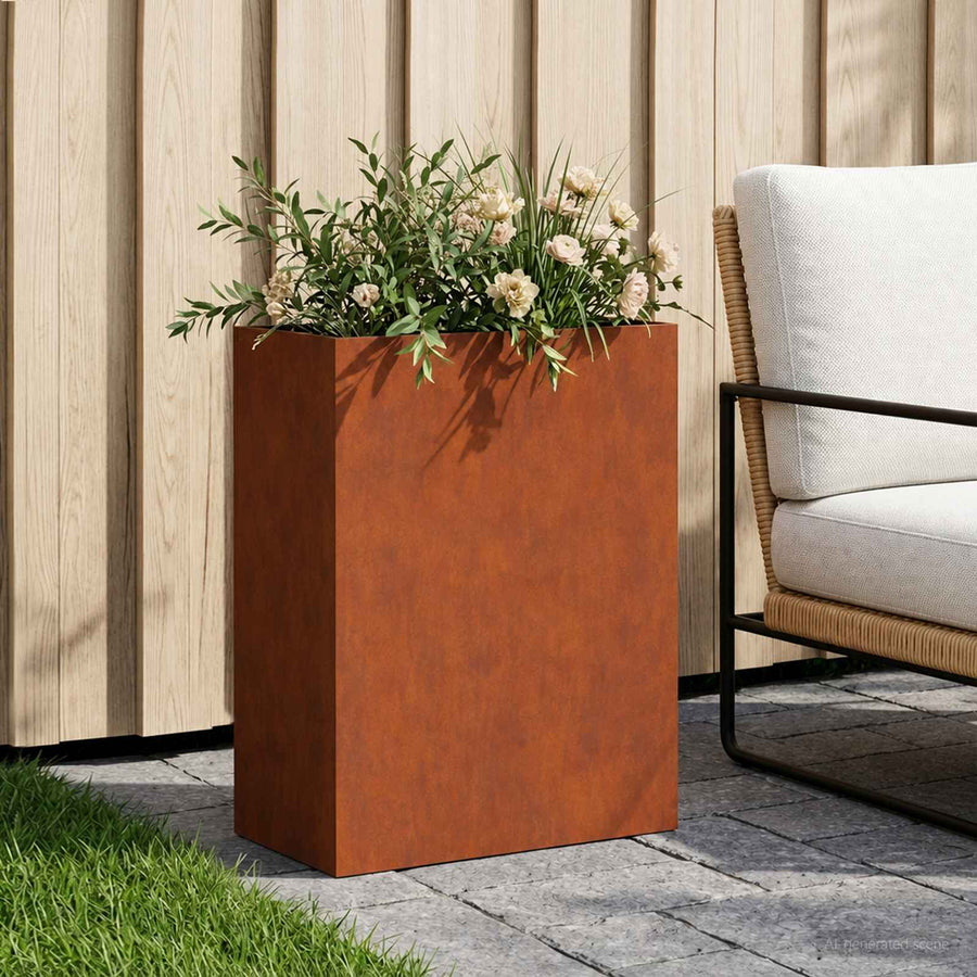 Plantenbak Roestkleurig 40 x 20 x 50 cm weervast staal