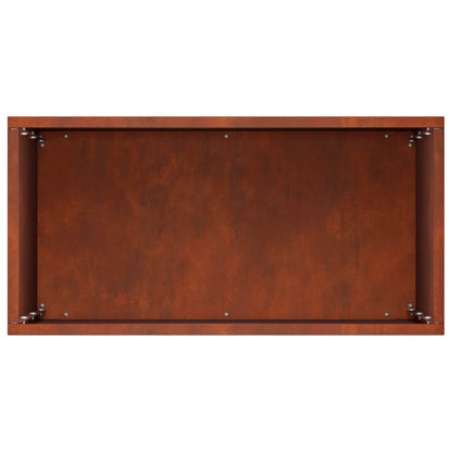 Plantenbak Roestkleurig 40 x 20 x 50 cm weervast staal