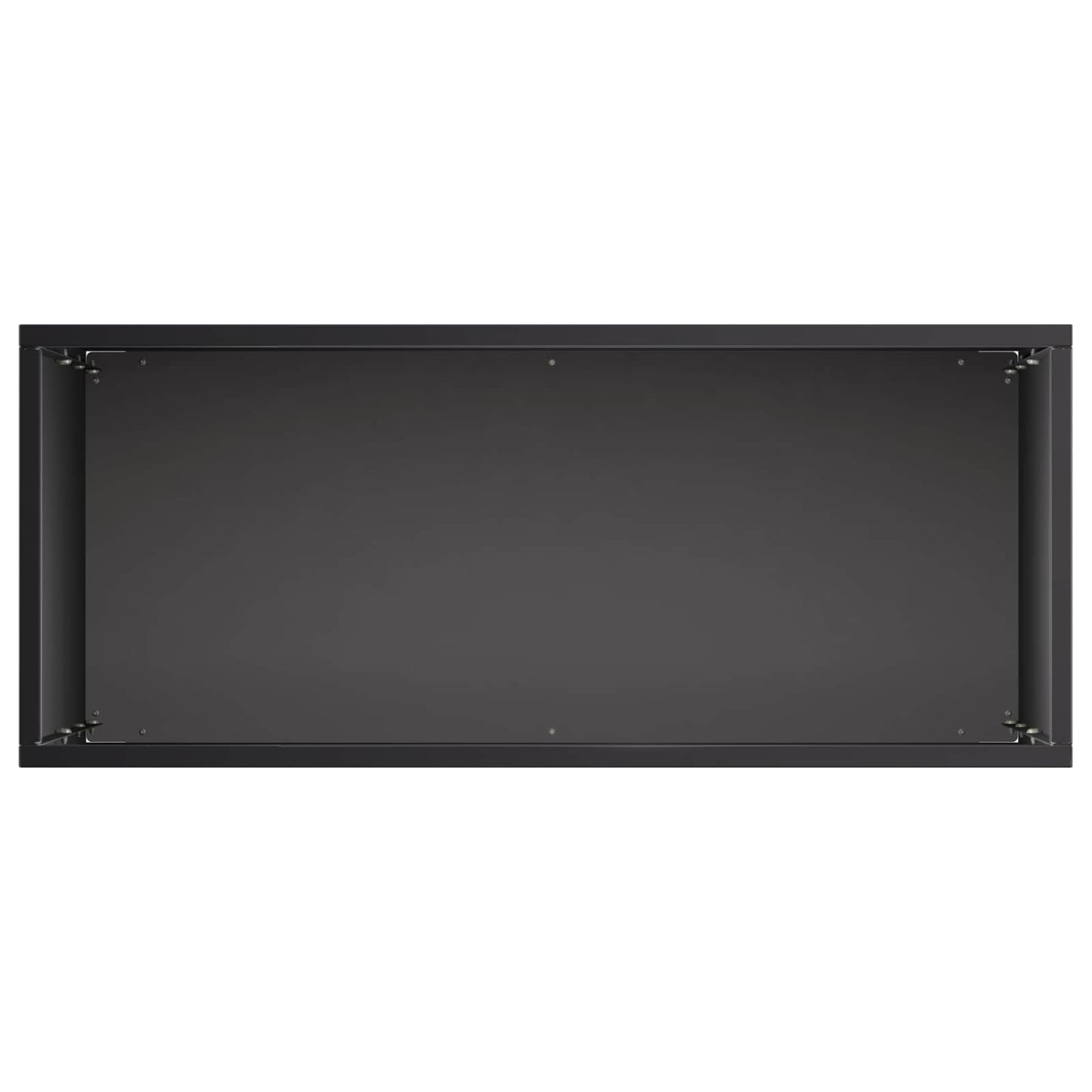 Plantenbak 2 st Zwart 40 x 20 x 75 cm Koudgewalst staal