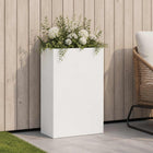 Plantenbak 40x20x75 cm wit koudgewalst staal