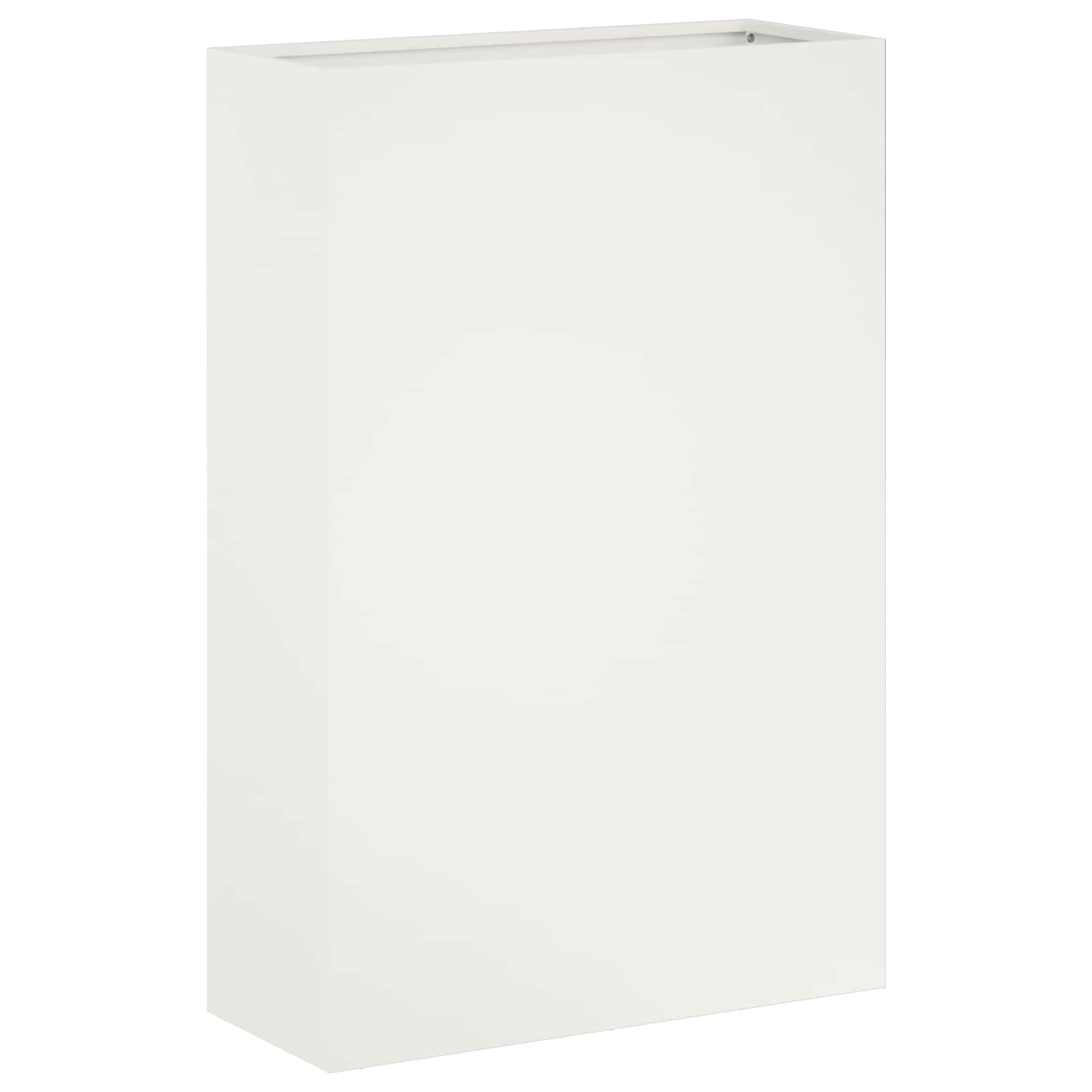 Plantenbak Wit 40 x 20 x 75 cm Koudgewalst staal