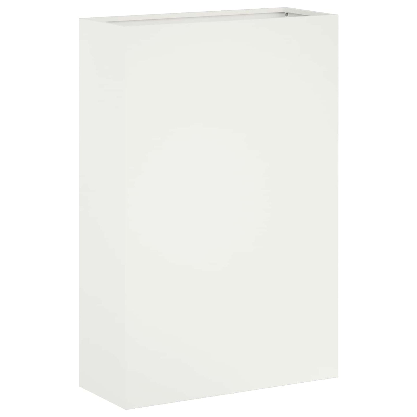 Plantenbak 2 st Wit 40 x 20 x 75 cm Koudgewalst staal