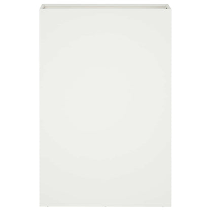 Plantenbak 2 st Wit 40 x 20 x 75 cm Koudgewalst staal