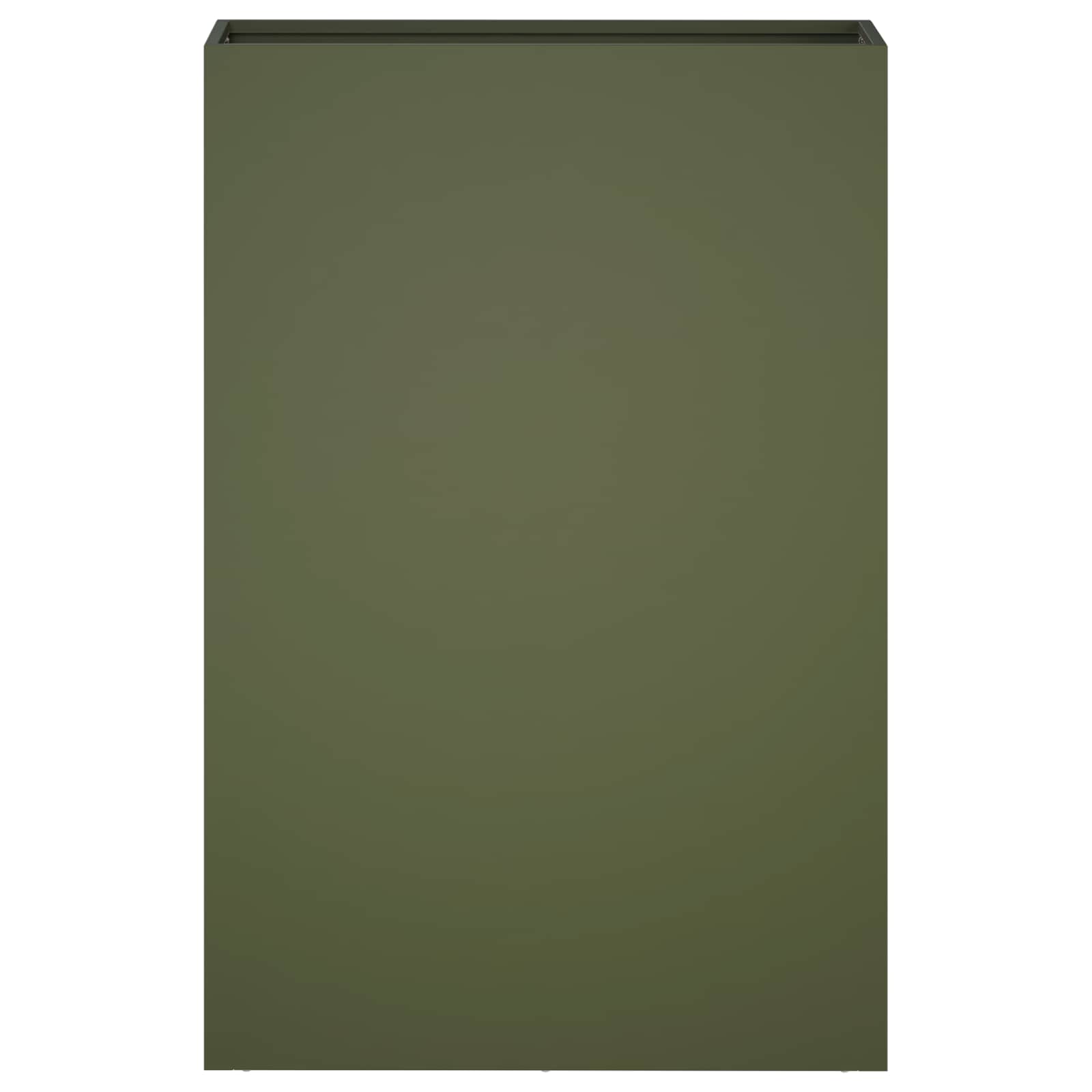 Plantenbak Olijfgroen 40 x 20 x 75 cm Koudgewalst staal