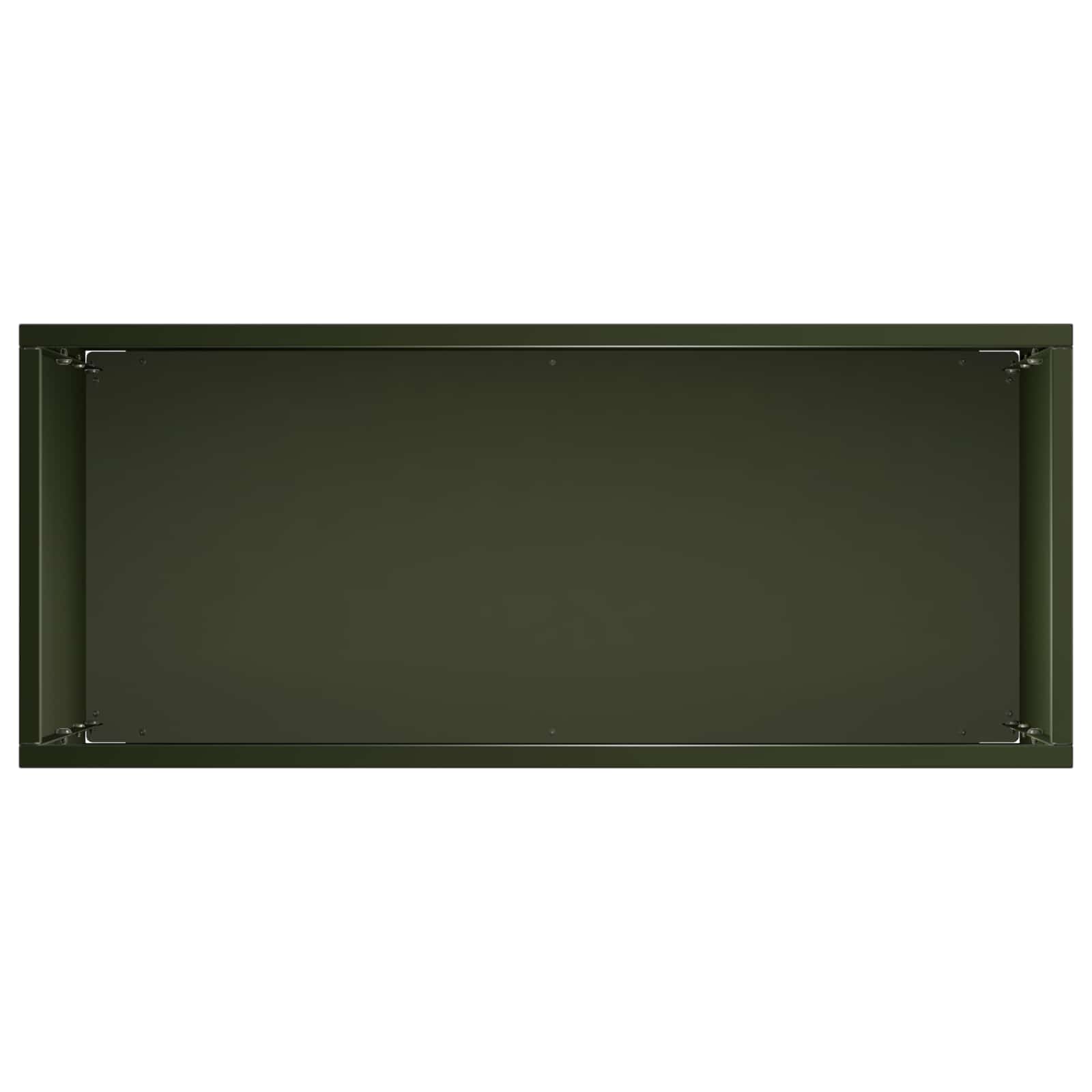 Plantenbak Olijfgroen 40 x 20 x 75 cm Koudgewalst staal