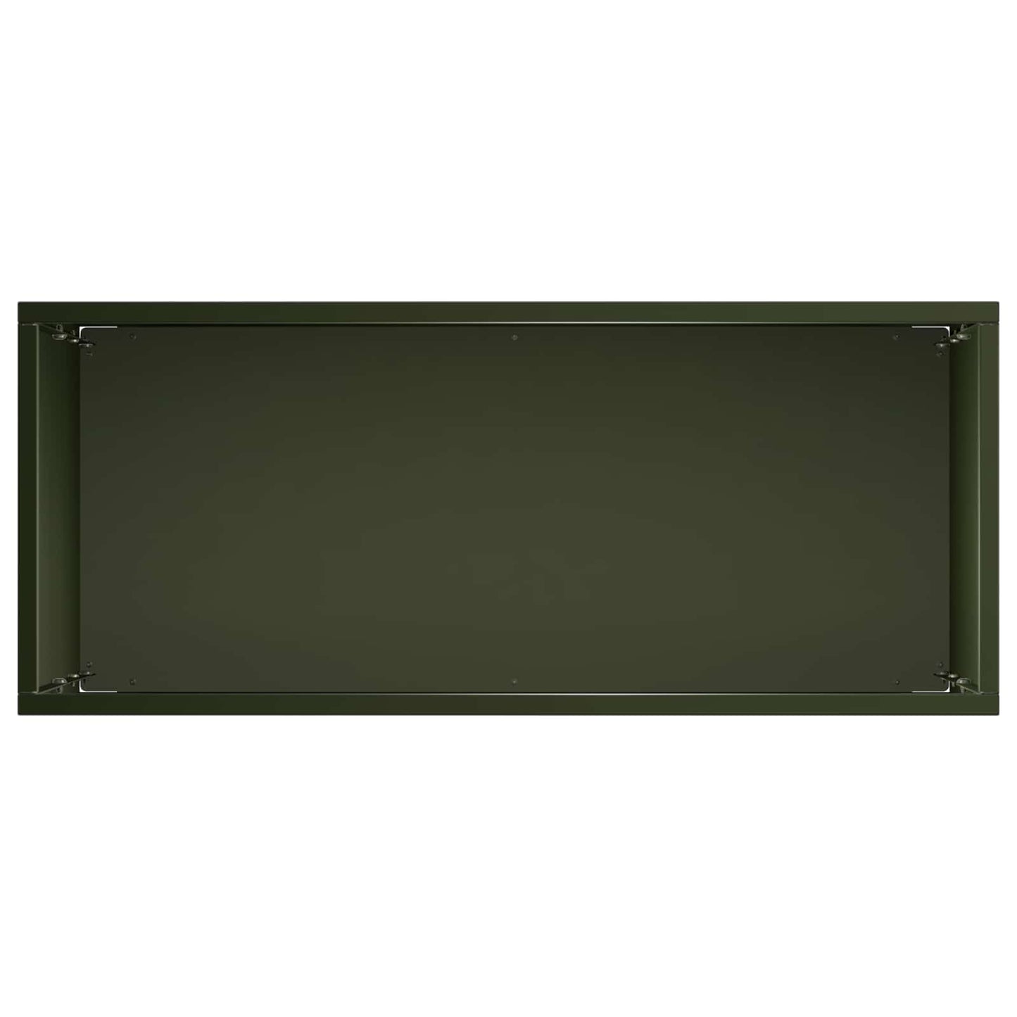 Plantenbak 2 st Olijfgroen 40 x 20 x 75 cm Koudgewalst staal