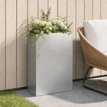 Plantenbak zilver 40 x 20 x 75 cm Roestvrij staal