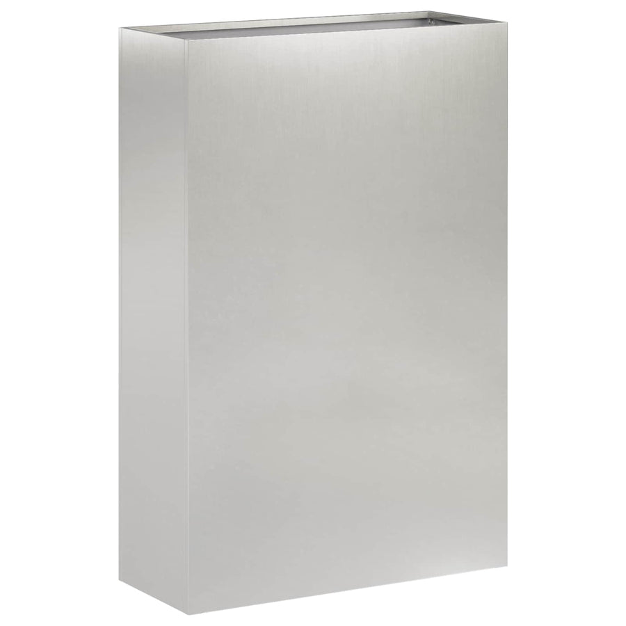 Plantenbak zilver 40 x 20 x 75 cm Roestvrij staal