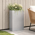 Plantenbak zilver 40 x 20 x 75 cm Gegalvaniseerd staal
