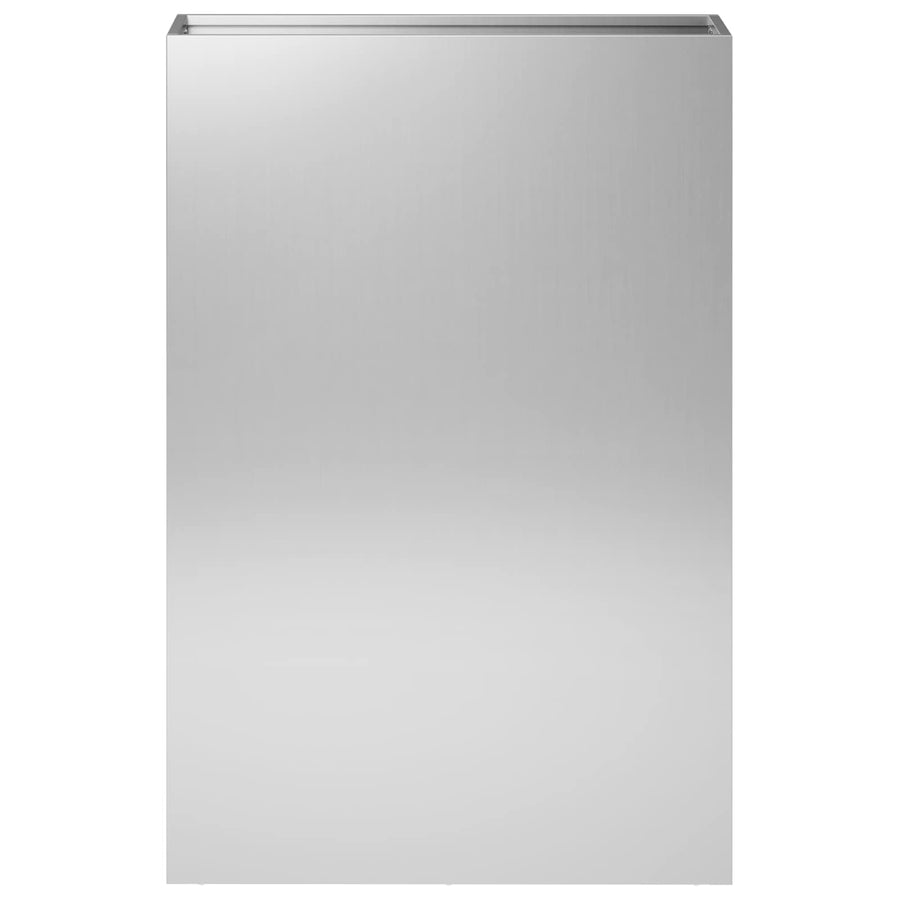 Plantenbak 2 st zilver 40 x 20 x 75 cm Gegalvaniseerd staal