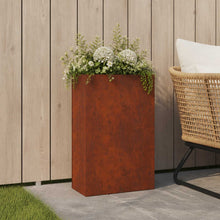 Plantenbak Roestkleurig 40 x 20 x 75 cm weervast staal