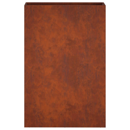Plantenbak 2 st Roestkleurig 40 x 20 x 75 cm weervast staal