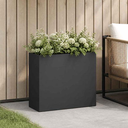 Plantenbak Zwart 50 x 20 x 40 cm Koudgewalst staal