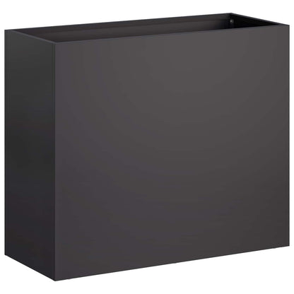 Plantenbak 2 st Zwart 50 x 20 x 40 cm Koudgewalst staal