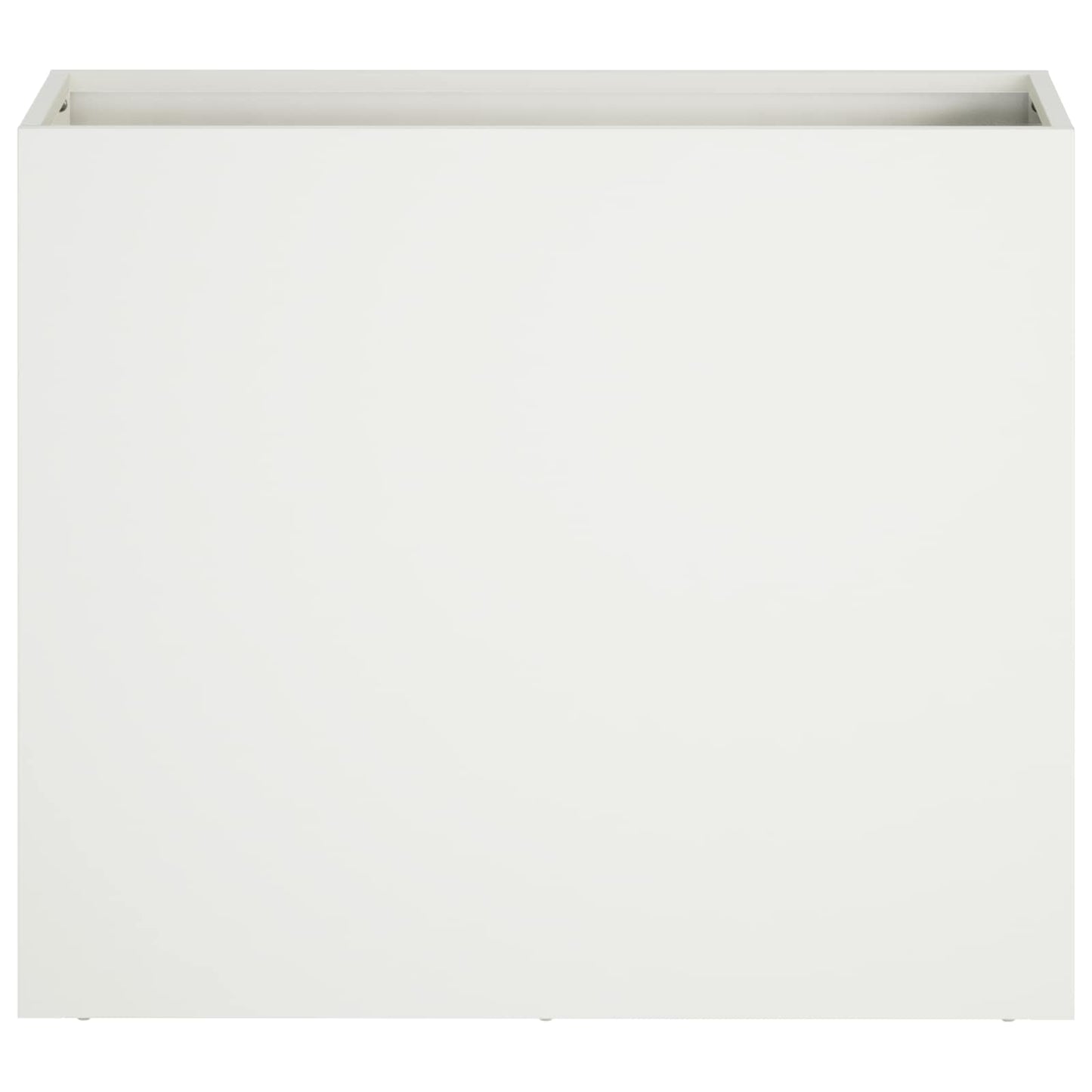 Plantenbak 2 st Wit 50 x 20 x 40 cm Koudgewalst staal