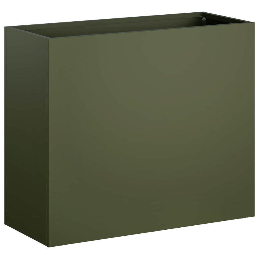 Plantenbak Olijfgroen 50 x 20 x 40 cm Koudgewalst staal