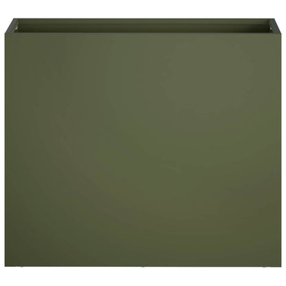 Plantenbak Olijfgroen 50 x 20 x 40 cm Koudgewalst staal