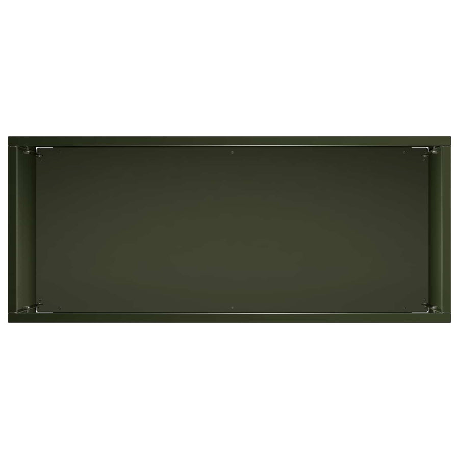 Plantenbak Olijfgroen 50 x 20 x 40 cm Koudgewalst staal