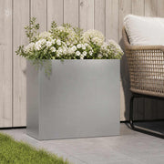 Plantenbak 50x20x40 cm roestvrij staal zilver