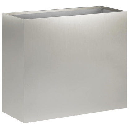Plantenbak 2 st zilver 50 x 20 x 40 cm Roestvrij staal