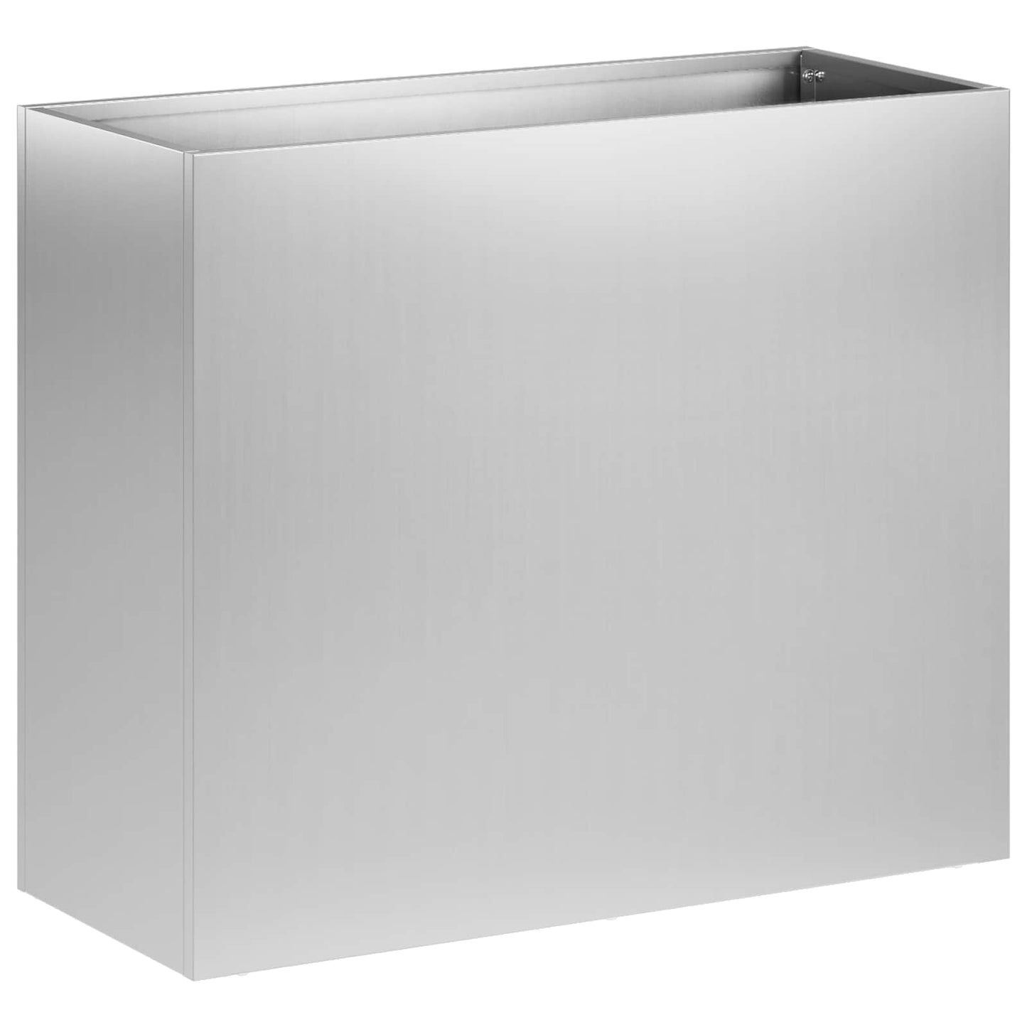 Plantenbak 2 st zilver 50 x 20 x 40 cm Gegalvaniseerd staal