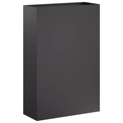 Plantenbak 2 st Zwart 50 x 20 x 75 cm Koudgewalst staal
