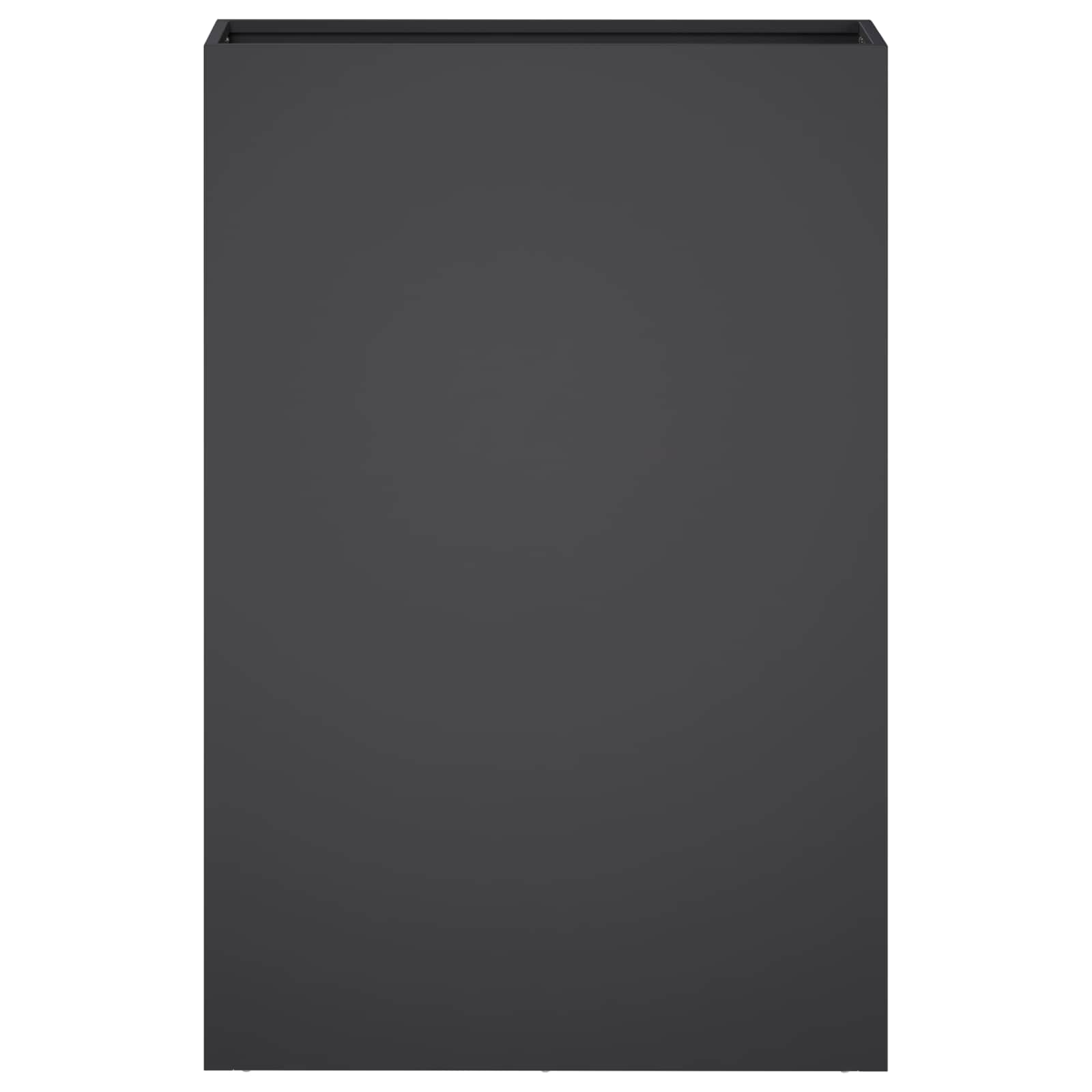 Plantenbak 2 st Zwart 50 x 20 x 75 cm Koudgewalst staal