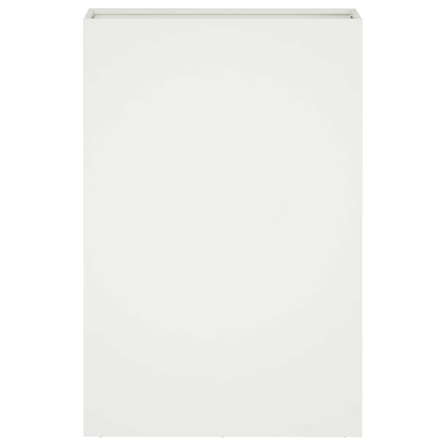 Plantenbak 2 st Wit 50 x 20 x 75 cm Koudgewalst staal